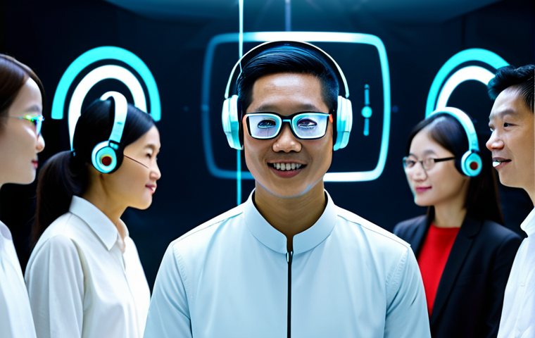 다국적 사전 개발 - **Image Prompt 1: The Evolution of Language Learning in Vietnam.**
    A split image, or a scene dep...