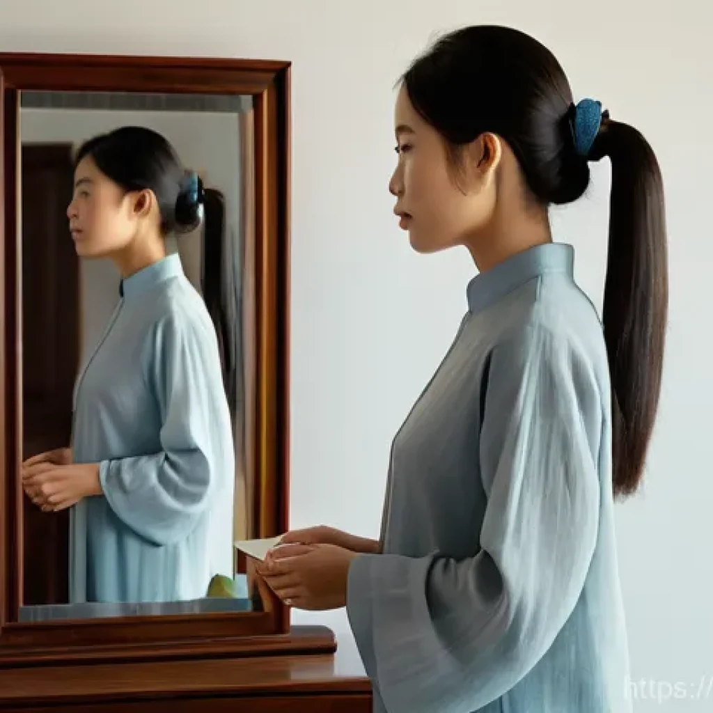 심리학적 용어집 - **Prompt 1: Introspection and Self-Concept**
    "A young Vietnamese woman, in her late 20s, stands ...