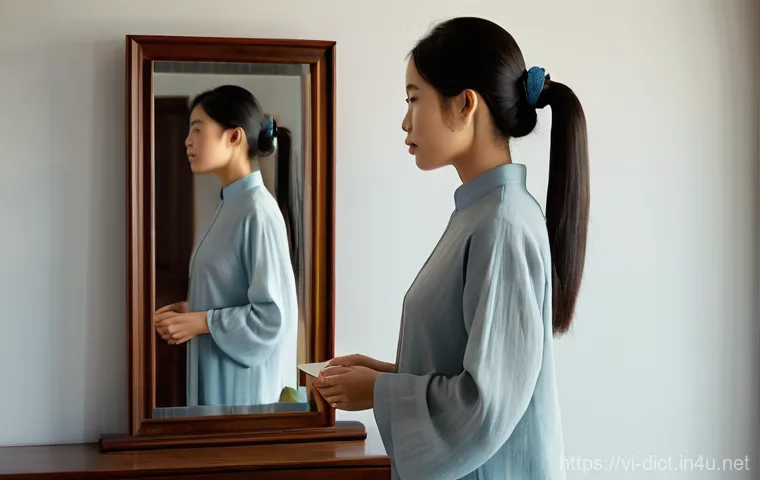 심리학적 용어집 - **Prompt 1: Introspection and Self-Concept**
    "A young Vietnamese woman, in her late 20s, stands ...