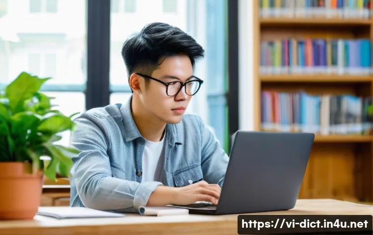 온라인 용어집 운영 - **Prompt 1: The Creative Spark of a Knowledge Hub**
    A vibrant, medium-shot image featuring a you...